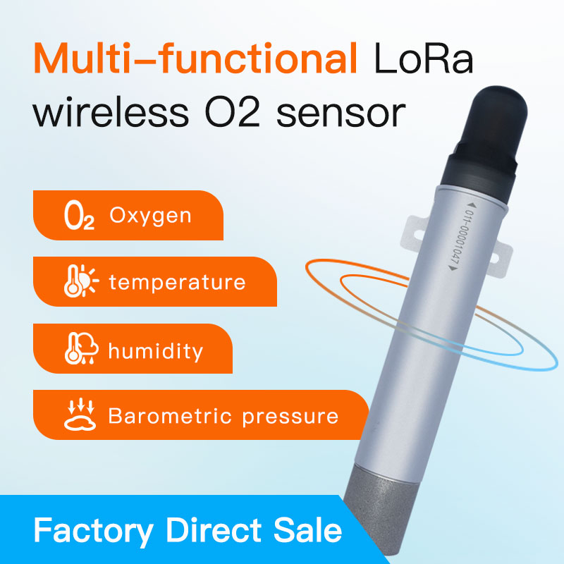 LoRa ワイヤレス酸素センサー、長距離温度、湿度、O2 モニタリング、0 ～ 25% VOL 範囲