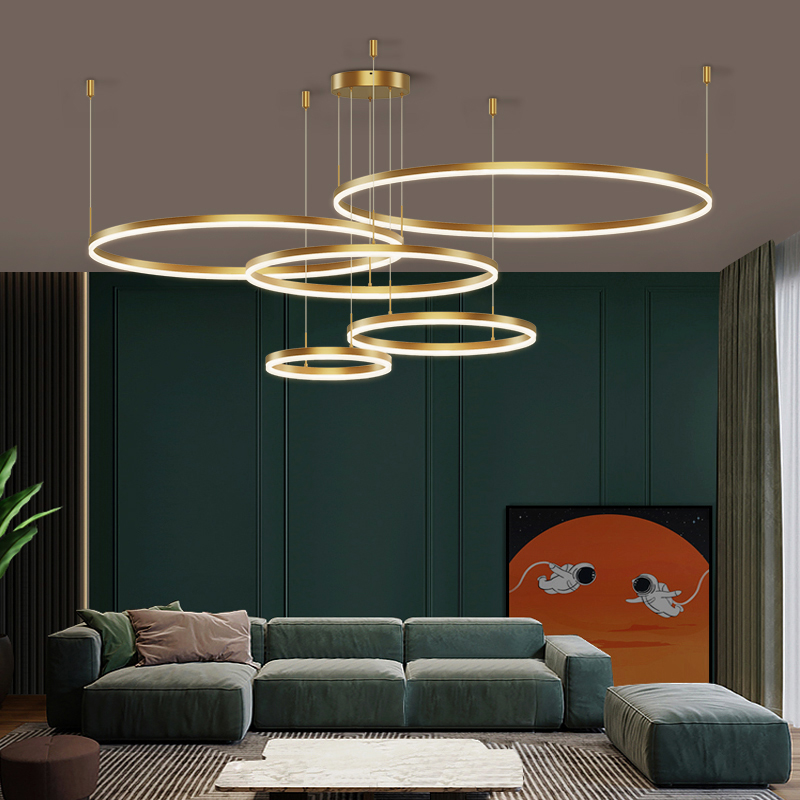 Nordic home decor dining room Pendant lamp lights rings indoor lighting Ceiling lamp hanging light fixture lamps for living room