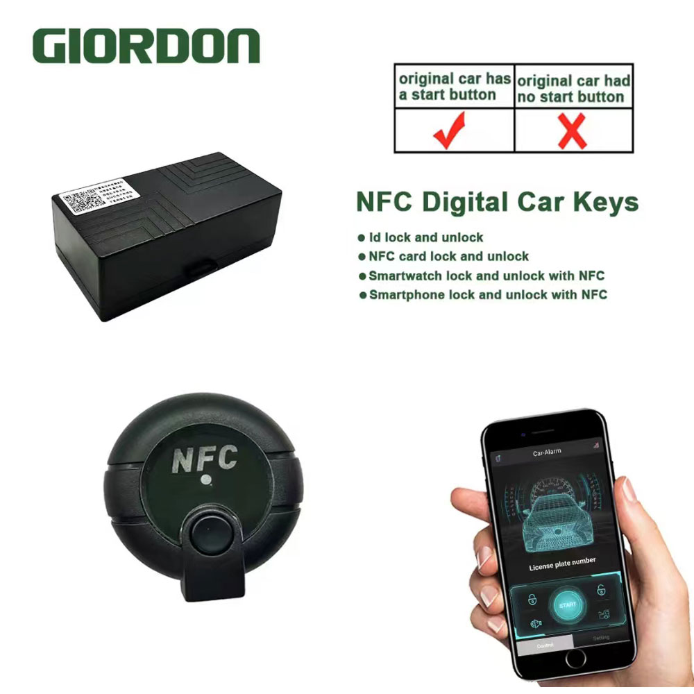 NFC キーレス アクセス システム スマート デジタル NFC 携帯電話時計修正された車のキー マッチング携帯電話 Bluetooth リモコン
