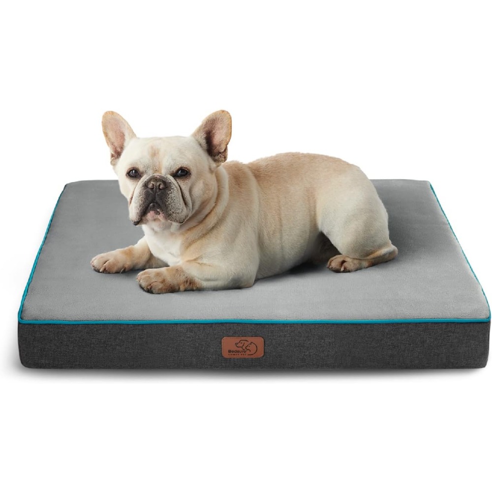 整形外科用小型犬用ベッド 洗えるカバー付き 滑り止めボトム プラッシュフリーストップ グレー