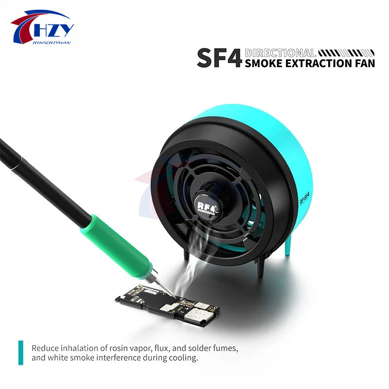 RF4 RF-SF4 ヒューム排気ファンアブソーバーポータブル 8 ° 前方傾斜設計低ノイズ電話マザーボード溶接急速冷却ツール