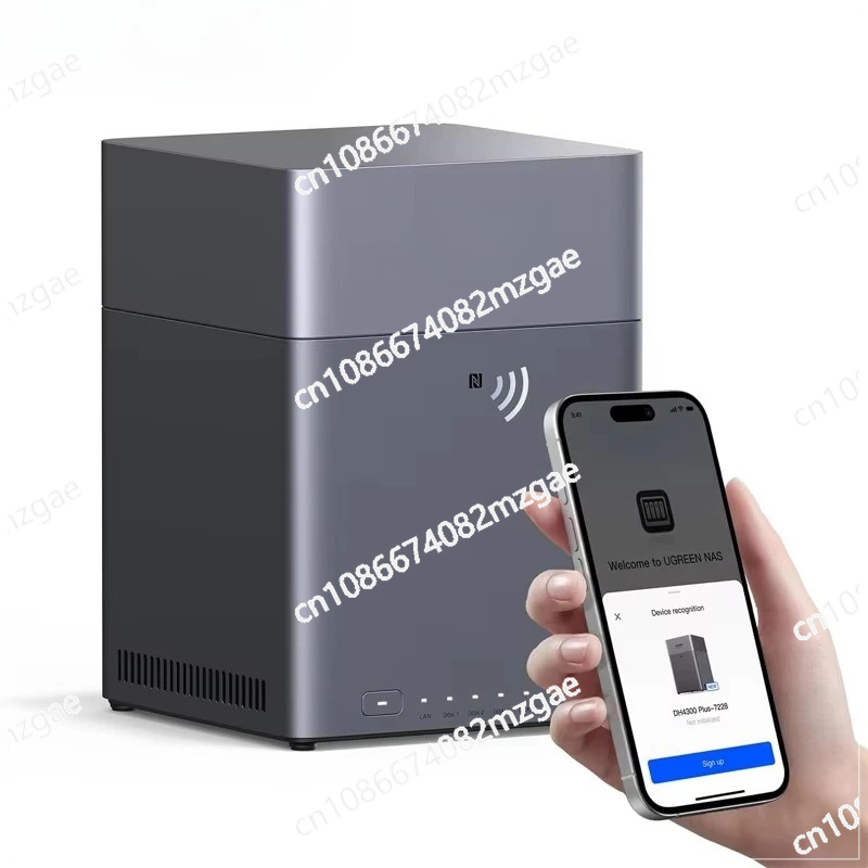 NAS DH4300 Plus 4 ベイ デスクトップ NAS サポート容量最大 120TB 8GB LPDDR4X RAM 2.5GbE 4K HDMI ネットワーク接続ストレージ