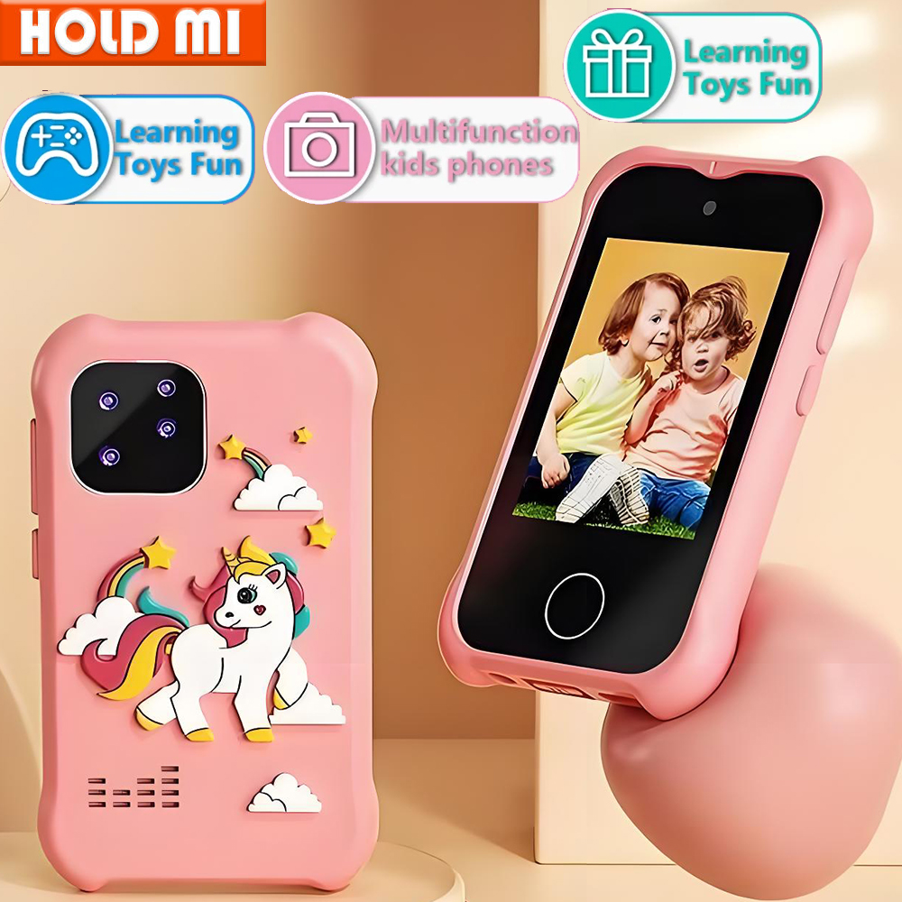 子供のスマートフォンのおもちゃデュアルカメラタッチスクリーン電話子供デジタルカメラ 32 グラム SD カードオプション男の子女の子の誕生日プレゼント