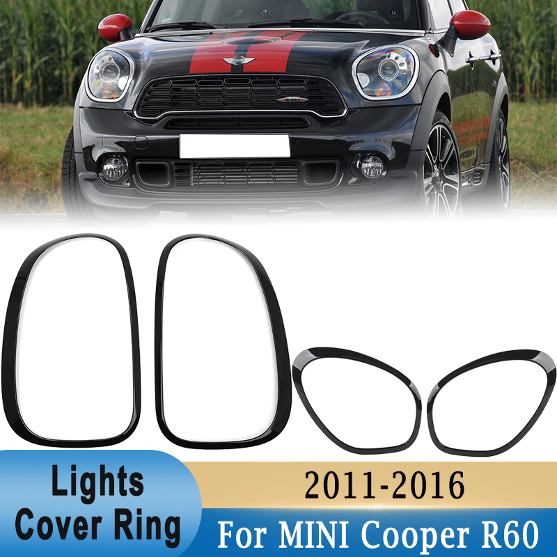 ヘッドライト/テールライトカバーリング装飾トリム MINI Cooper R60 Countryman John Works 2011-2016 ライトデコレーションステッカー