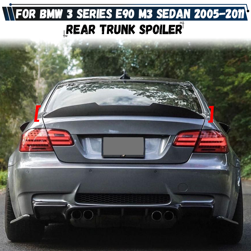 リアトランクスポイラーウィング PSM スタイルルーフスポイラーウィング BMW E90 3 シリーズ 2005-2011 335i 318d 320i 325i 330i