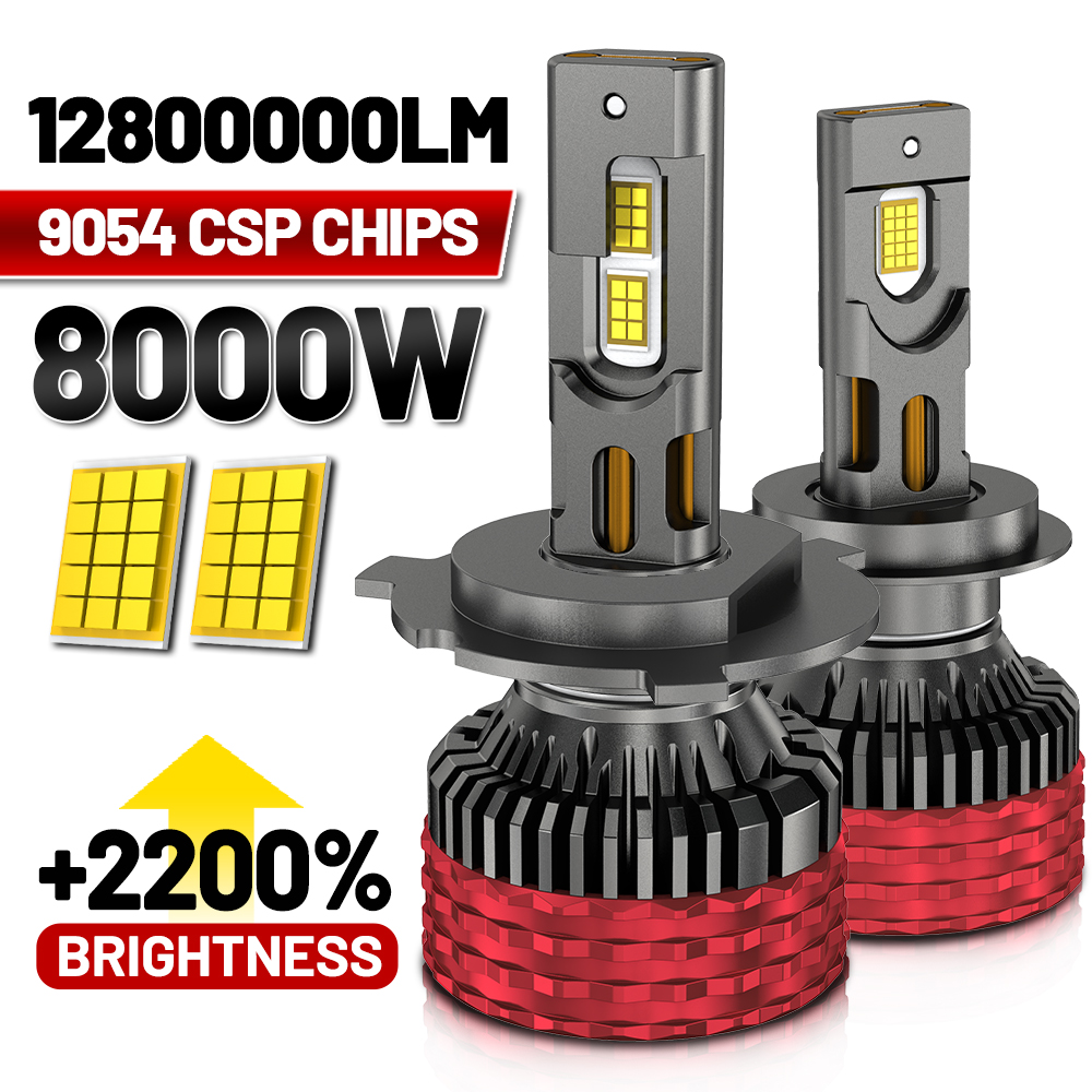 8000 ワット 12800000LM H7 H4 Led ヘッドライト 9054 CSP Canbus H1 H3 H11 9005 HB3 9006 HB4 9012 9007 H13 ターボランプ車の Led ヘッドランプ 12V