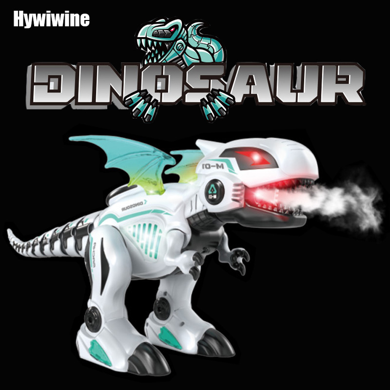 Rc 恐竜ロボットおもちゃ電子少年シミュレーションアクションサウンドライト音楽スプレー恐竜モデル教育玩具子供のための男の子