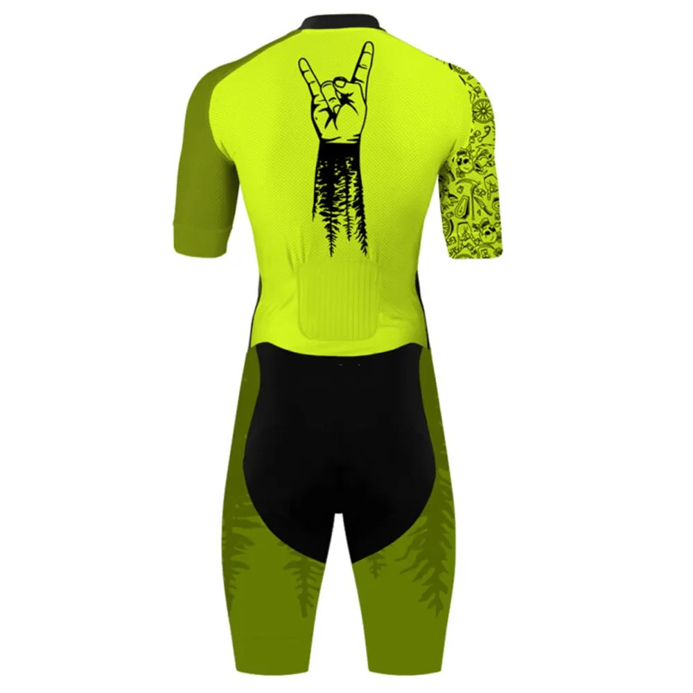 Men Triathlon Skinsuit Ccyling Jumpsuit Outdoor Offroad Racing Clothing Extreme Cycling Sportswear Ciclismo 2022