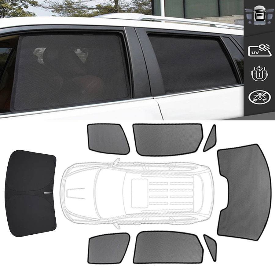 カスタム車の窓サンシェードアウディ A4 アバント B7 2004-2008 オールロードワゴン磁気カーテンメッシュフロントガラスフレームカーテン