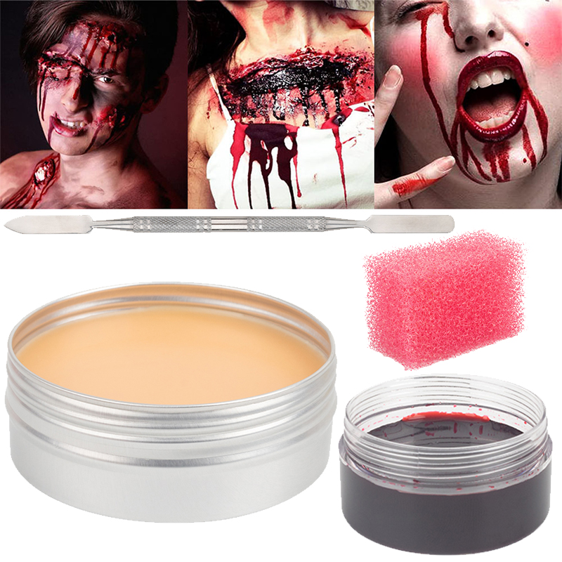 傷跡ワックス SFX 特殊効果メイクアップ創傷皮膚メイクハロウィン偽鼻ステージボディペイントファンシーフェイクワックスボディフェイスペインティング