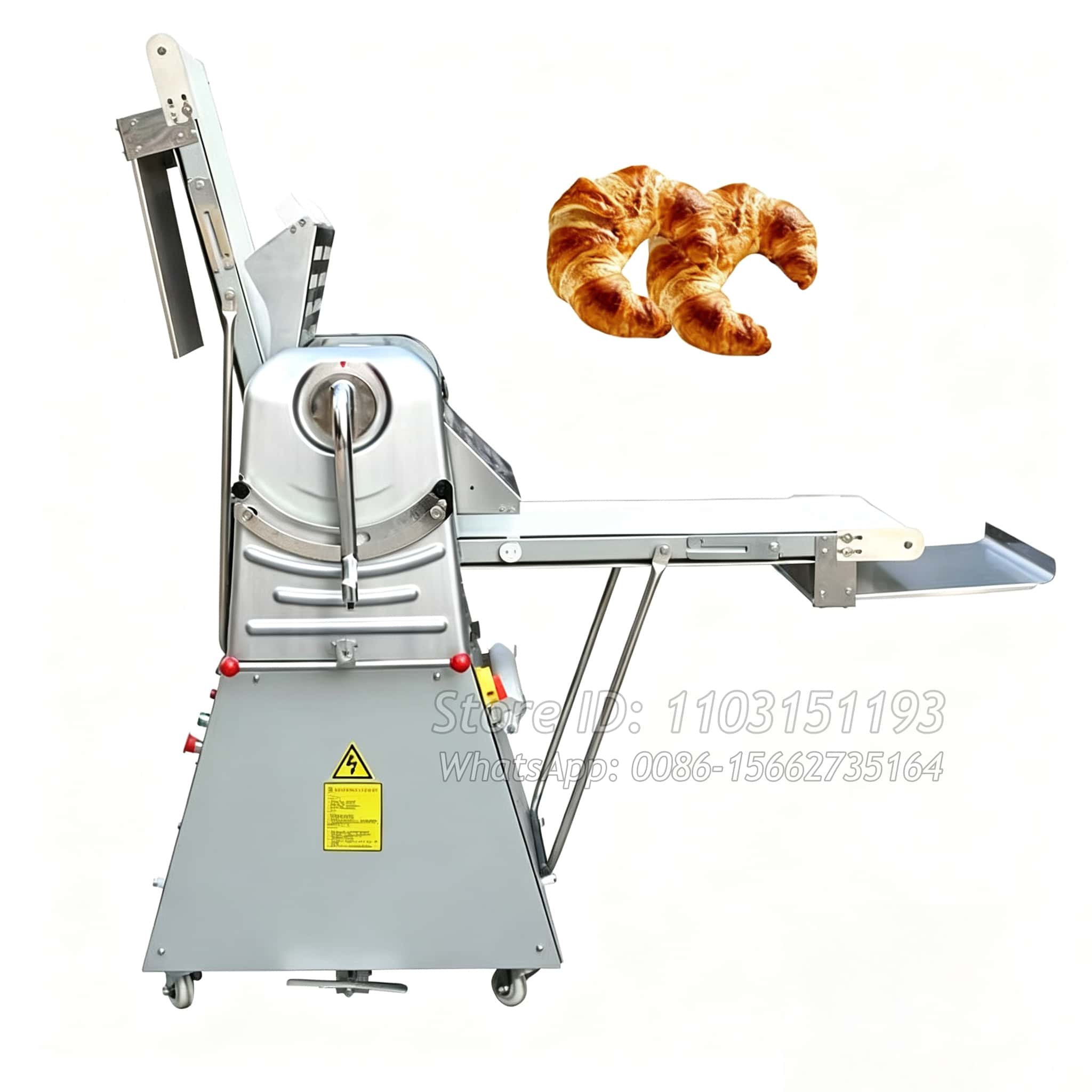 Croissant Viennoiserie Dough Sheeter And Wrapping Making Machine Pastry Laminator Bread Dough Roller Dough Flatting Machine