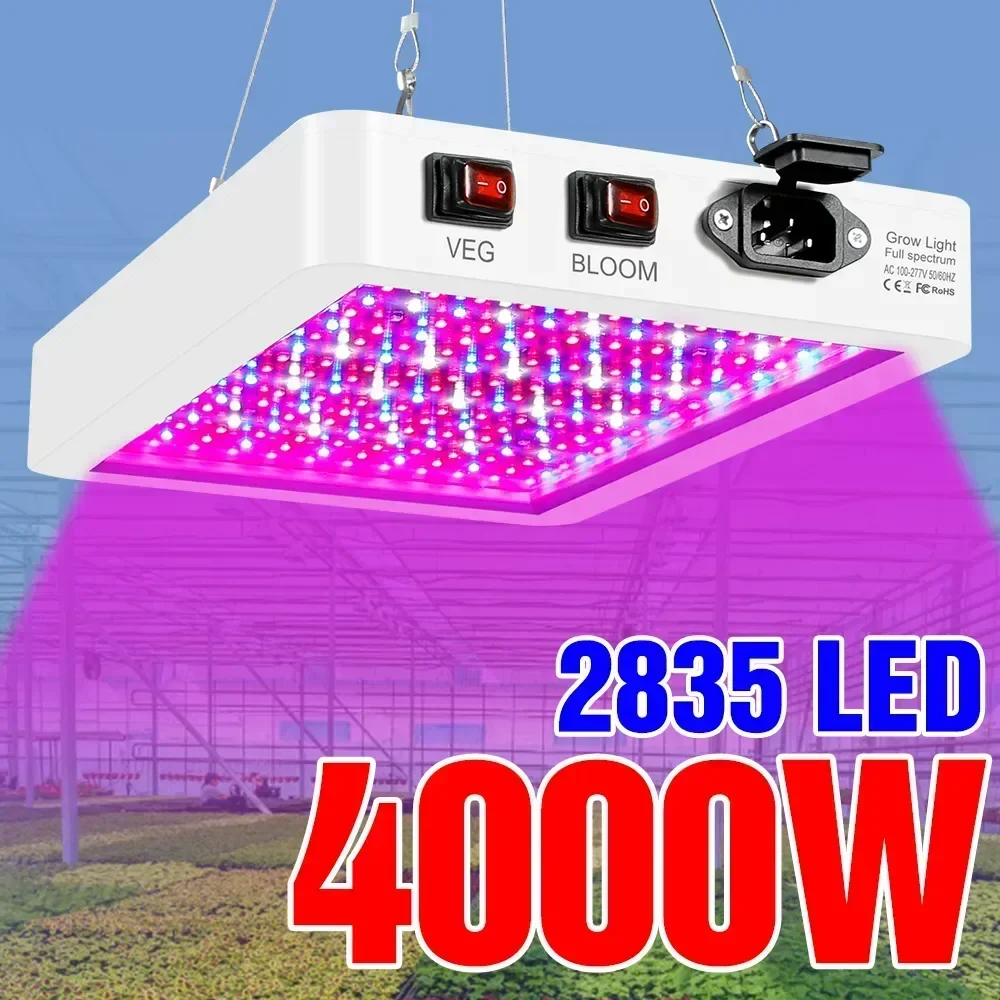 最新の 4000/5000 ワットフルスペクトル LED 成長ライト IP65 植物電球水耕ランプ温室ランプ花の成長照明ボックス