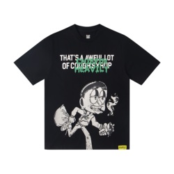 高品質紳士服咳止め Tシャツホット販売 Y2K ストリート Tシャツ綿 100% ルーズフィット 240 グラム半袖