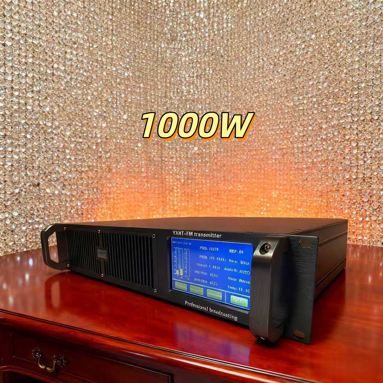 100-240V Adjustable Voltage YXHT-1KW(1000W) FM Transmitter - Timer On/Off, Energy-Saving for Radio Stations, Train Stations