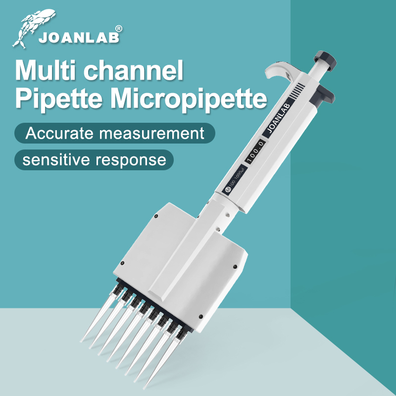 JOANLAB マルチチャンネルピペット化学実験機器 調整デジタル可能 マイクロピペット実験室用 8チャンネルピペット 12チャンネル