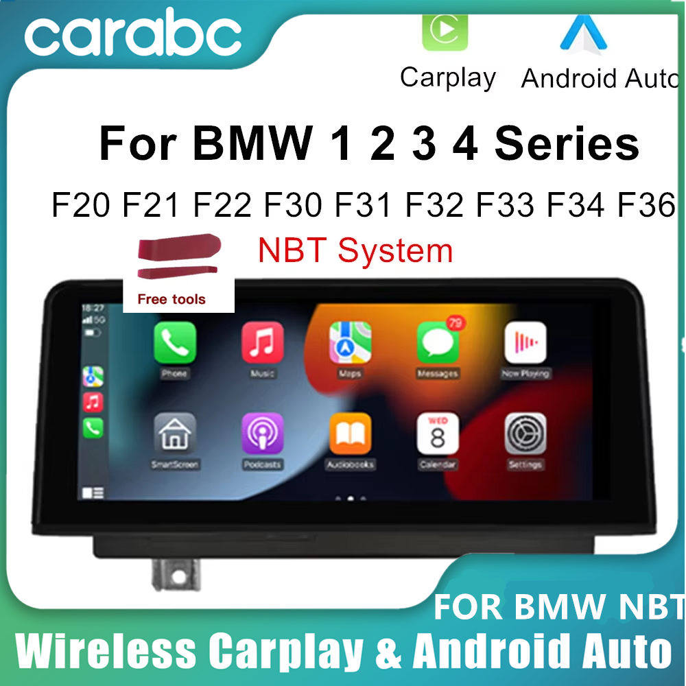 CARABC ワイヤレス Carplay Android 自動 BMW NBT システム 10.25 "カービデオ 1 2 3 4 シリーズ F20 F21 F22 F30 F31 F32 F33