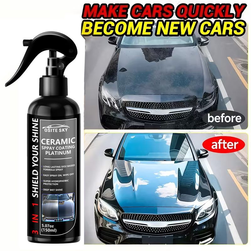 Sopami ナノセラミック カーコーティング スプレー 3-in-1 高品質の傷つきにくい光沢仕上げ、すべての車の塗装タイプに対応
