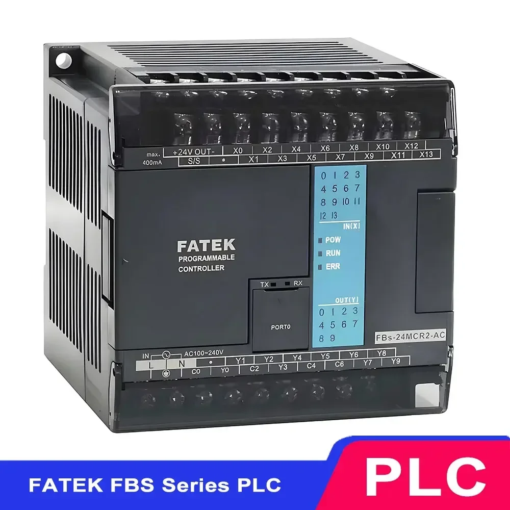 FATEK FBS PLC Mcr2 60mcr 40mat2 10mat2 6rtd 2lc 6ad U2c Md 180 Mct2 Mat2 Mar2 Ac D24 真新しいプログラマブルロジックコントローラー