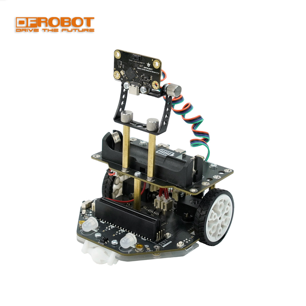 DFRobot Maqueen Plus V3 マトリックス レーザー ナビゲーション STEM プログラマブル ロボット AA/18650 バッテリー micro:bit 教育競技用