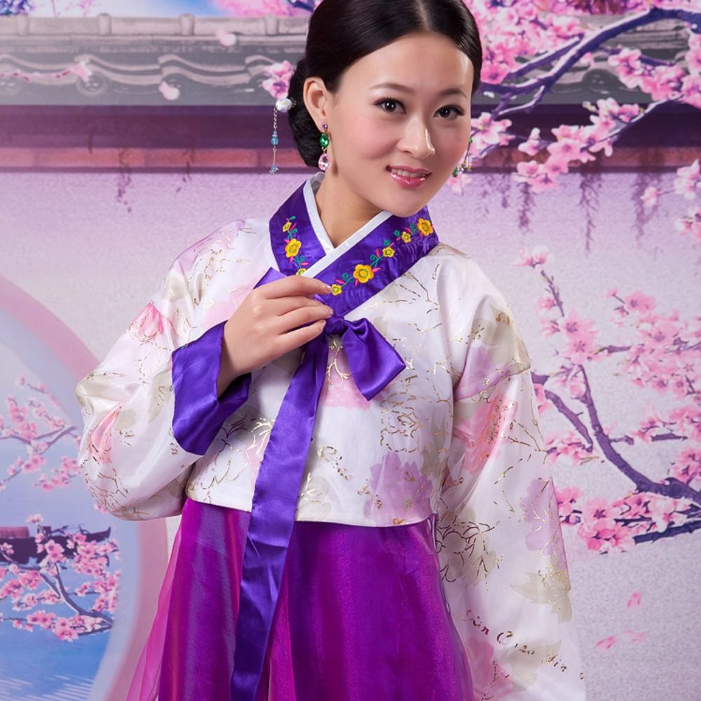 大長今韓国伝統服刺繍韓国韓国韓服ドレスレトロマルチカラーステージダンス衣装
