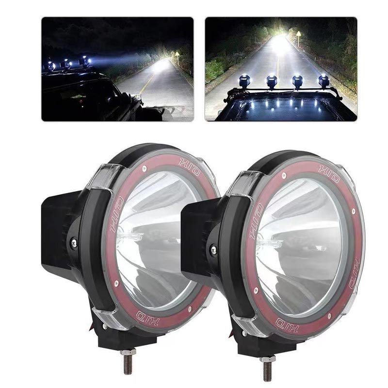 4''7'' HID フロントドライビングライトハロゲンキセノンスポットライトジープボート ATV トラクタートラック作業灯 100 ワット超高輝度フォグライト