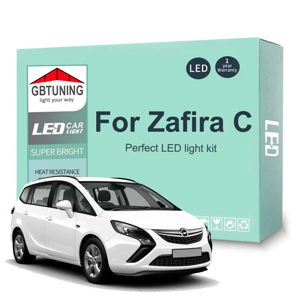15 個 LED インテリア電球キットボクソールオペルザフィーラツアラー C 2012 2013 2014 2015 2016 2017 2018 車読書トランク Canbus