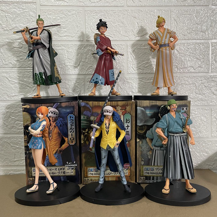 ワンピース 17 センチメートルアニメフィギュアルフィゾロチョッパーヤマトナミロビンアニメ像アクションフィギュアコレクションモデル子供のおもちゃ