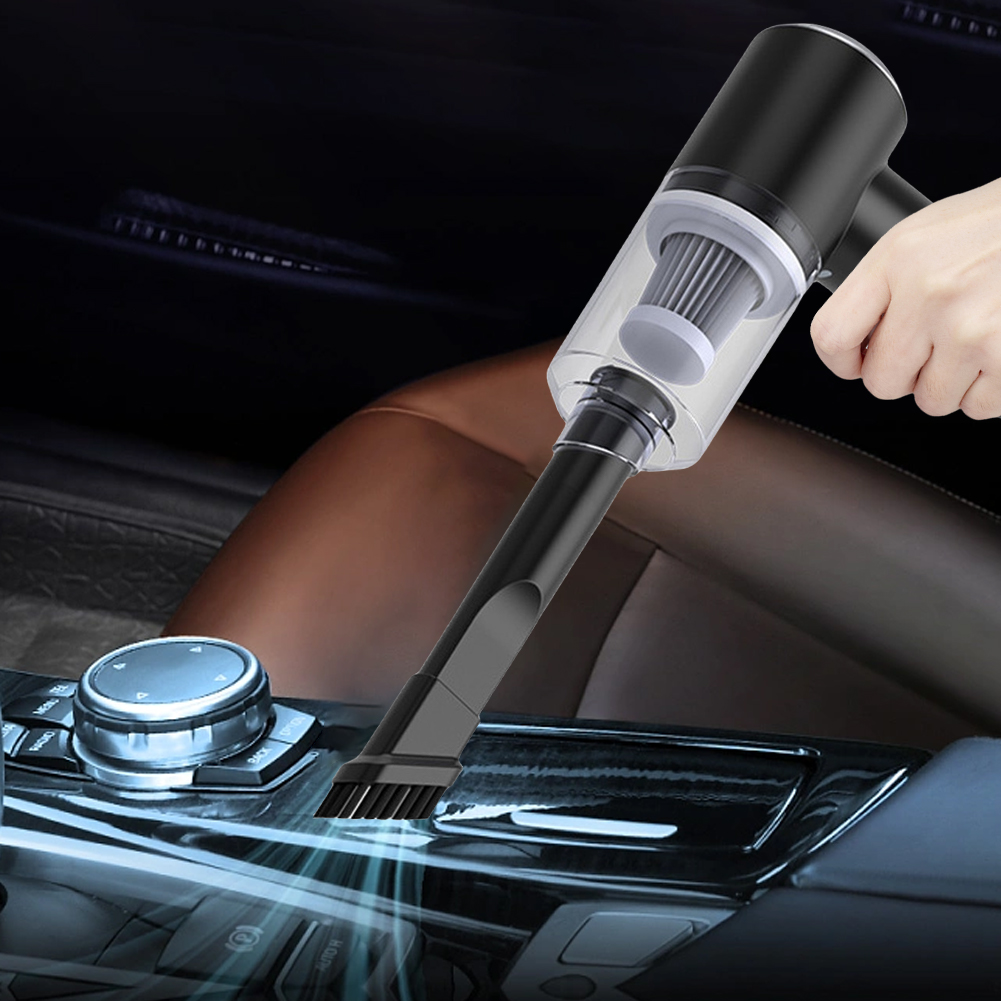 6000Pa ワイヤレス車用掃除機 120 ワットミニポータブルクリーナーデュアル使用全自動電源掃除機家庭用と車用