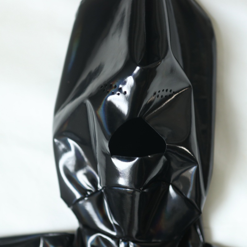 4XL メンズシェイパーボディセクシーなフルボディスーツレーザーカラフルなウェットルック PVC フード付きペニスシースジャンプスーツコスプレ Pu レザーレオタード