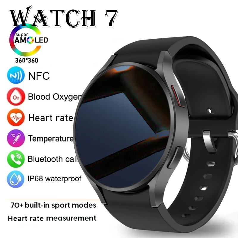 スマートウォッチ GPS トラックスマートウォッチ男性女性スポーツ心拍数 Bluetooth 通話 NFC IP68 防水コンパススマートウォッチ 7 ミニ