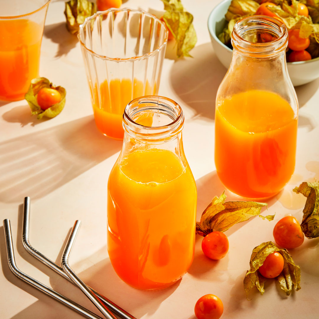 Nata De Coco Flavored Concentrate Juice in Bottle