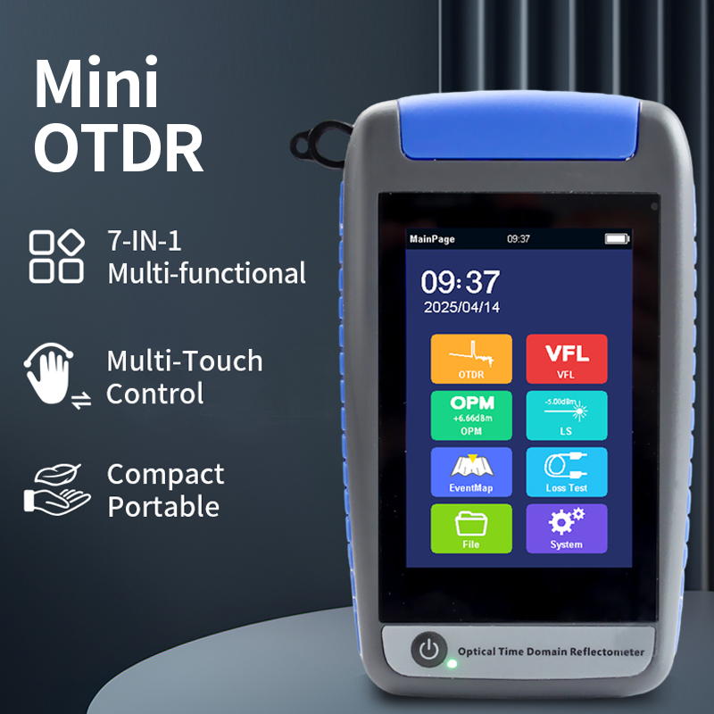 ミニアクティブ OTDR 光ファイバテスタースマート ODTR 光ファイバ反射率計ブレークポイントロスリビングテスト OPM VFL 1310 1550 1625nm