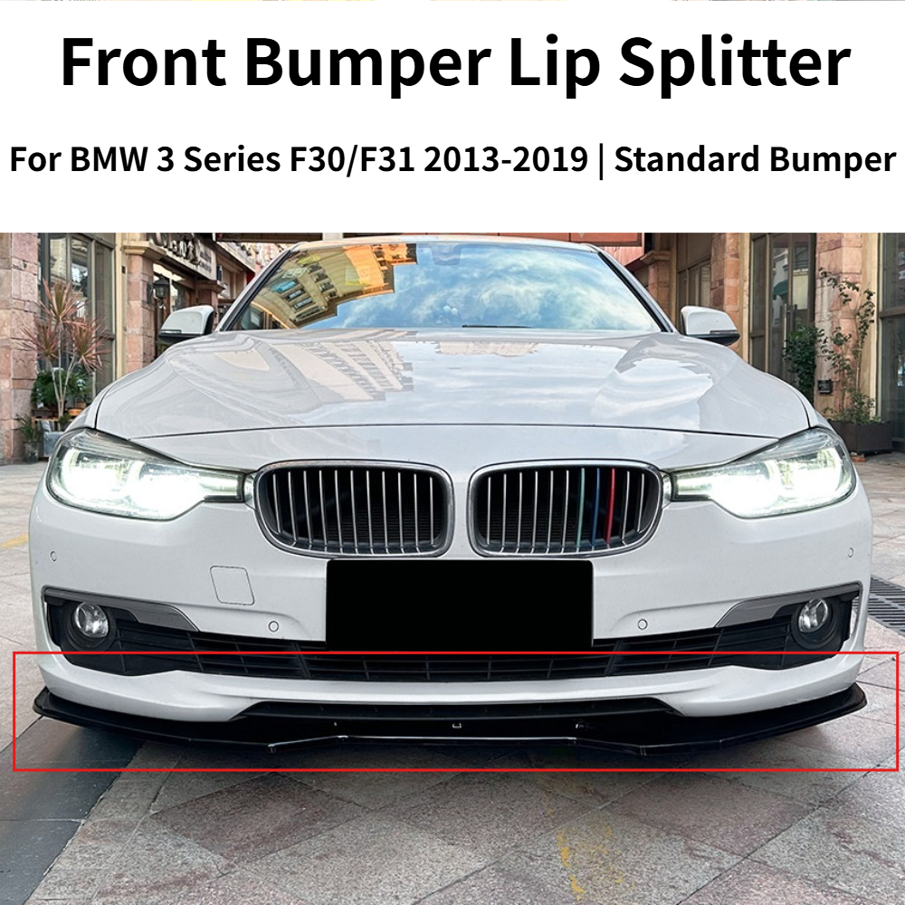 フロントバンパーリップスプリッターあごスポイラー BMW 3 シリーズ F30 F31 2013-2019 標準バンパー外装修理されたボディキットアクセサリー