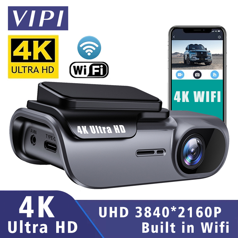 4K 3840*2160P ダッシュカム WIFI 車 DVR カメラビデオドライブレコーダーダッシュカムレジストラブラックボックス 24 時間監視ナイトビジョン