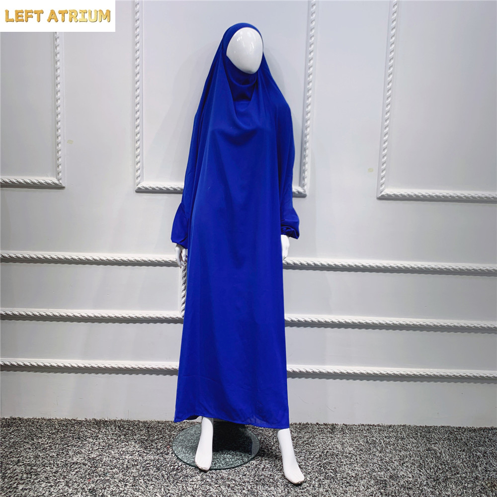 イスラム教徒の女性のローブワンピース祈りのドレスフード付きアバヤラマダンガウンイスラム服ドバイサウジローブトルコ謙虚 Niqab