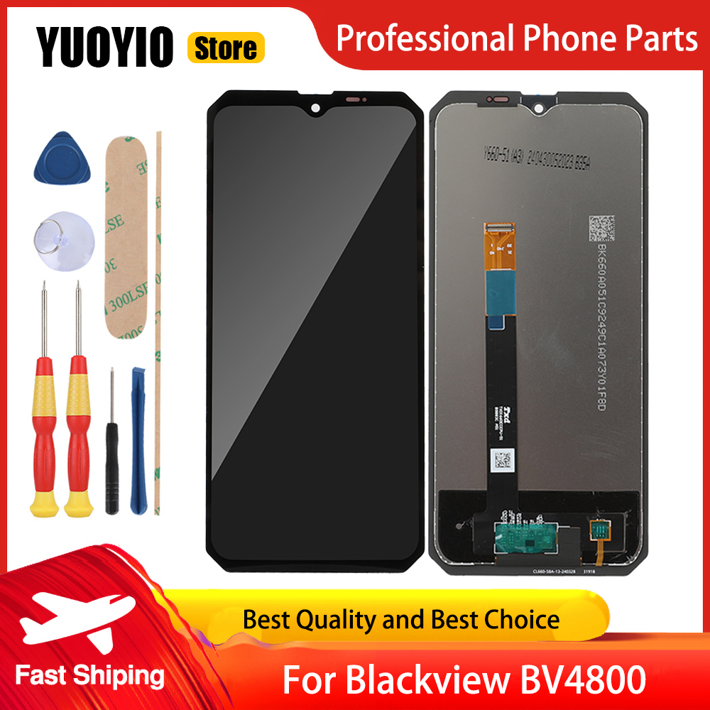 オリジナル lcd ディスプレイ Blackview BV4800 BV4800 プロタッチスクリーンデジタイザアセンブリ交換無料ツール