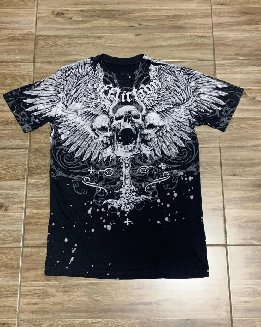 原宿 Y2k トップス苦悩ヴィンテージ Tシャツ男性頭蓋骨聖令状 3D 印刷 Tシャツゴシック服ファッション女性服
