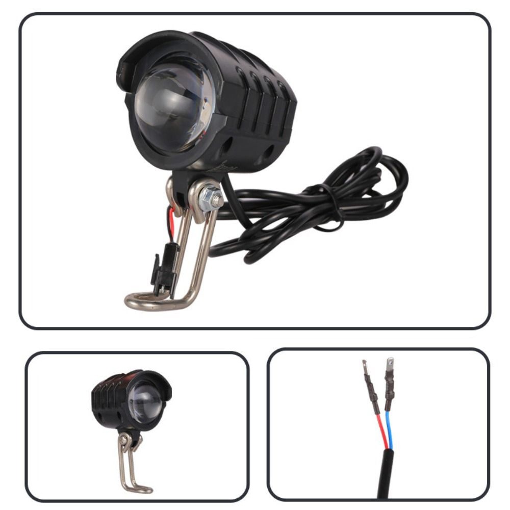 6V 電動自転車ヘッドライト IPX6 防水 150LUX 自転車ヘッドライトランプ Mid モーター変換耐久性のある自転車ライト道路自転車
