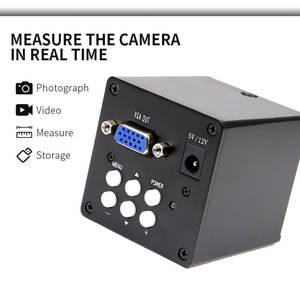 デジタル立体工業用C型マウント顕微鏡、三眼カメラ、VGA、20MP、1080P、HDMI、補助レンズ付き。OEM携帯電話の修理に適しています。