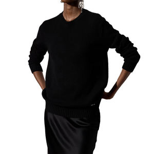 Top-Tier Women's Fashion Winter Cashmere Crew-Neck Sweater ODM Customization: Soft, Warm, Breathable, Everyday Casual, Luxury Knitwear