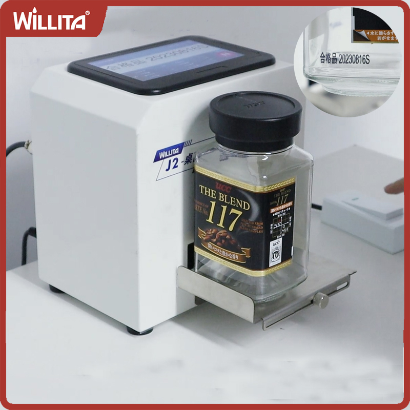 Willita J2 12.7 ミリメートルポータブルラベルプリンタ QR バーバッチコード日付番号ロゴ有効期限デスクトップインクジェットプリンタ 25 言語
