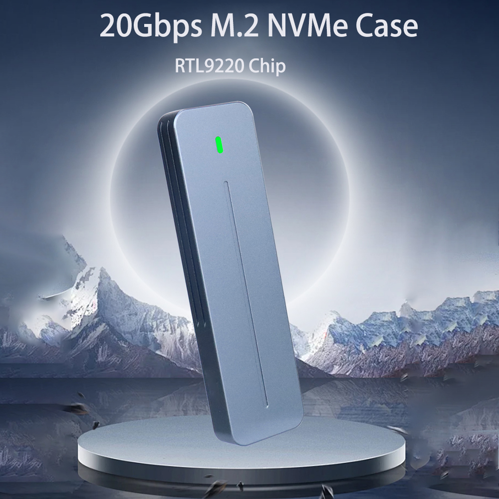 20Gbps M.2 NVMe SSD エンクロージャ NVMe PCIe M.2 SSD ケースポータブル USB C 3.2 Gen2x2 外部 2230 2280 アダプタ PC ハードディスクボックス用