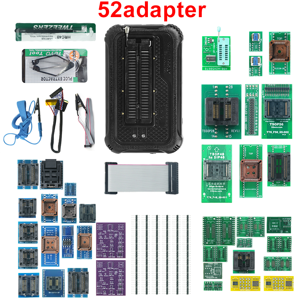 XGECU T76 プロフェッショナル プログラマー (52 アダプター付き) TSOP56 TSOP48 アダプター