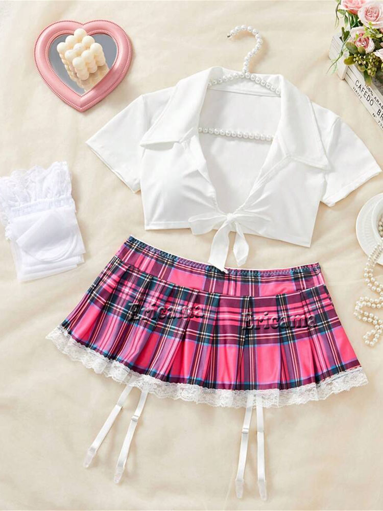 エロセクシーな学生制服ブラジャーとパンティセット下着透明ブラジャーエキゾチックセットセクシーな Tバック女性ポルノランジェリー女性セット