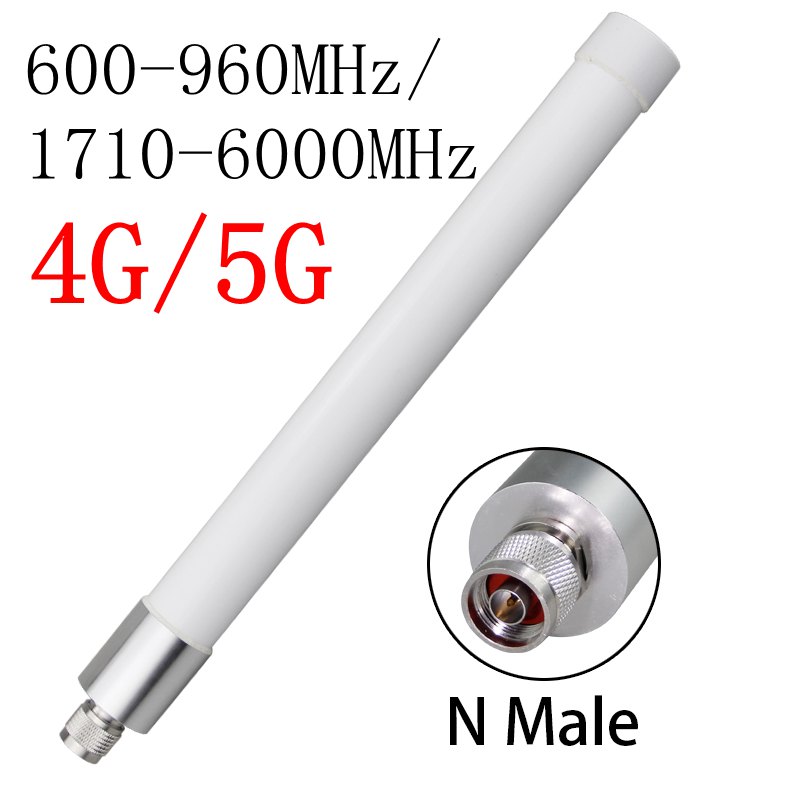 2G 3G 4G 5G LTE アンテナ 600-960MHz/1710-6000MHz オールバンド モデム ルーター アンテナ 全方向性高利得 N ヘッド グラスファイバー アンテナ