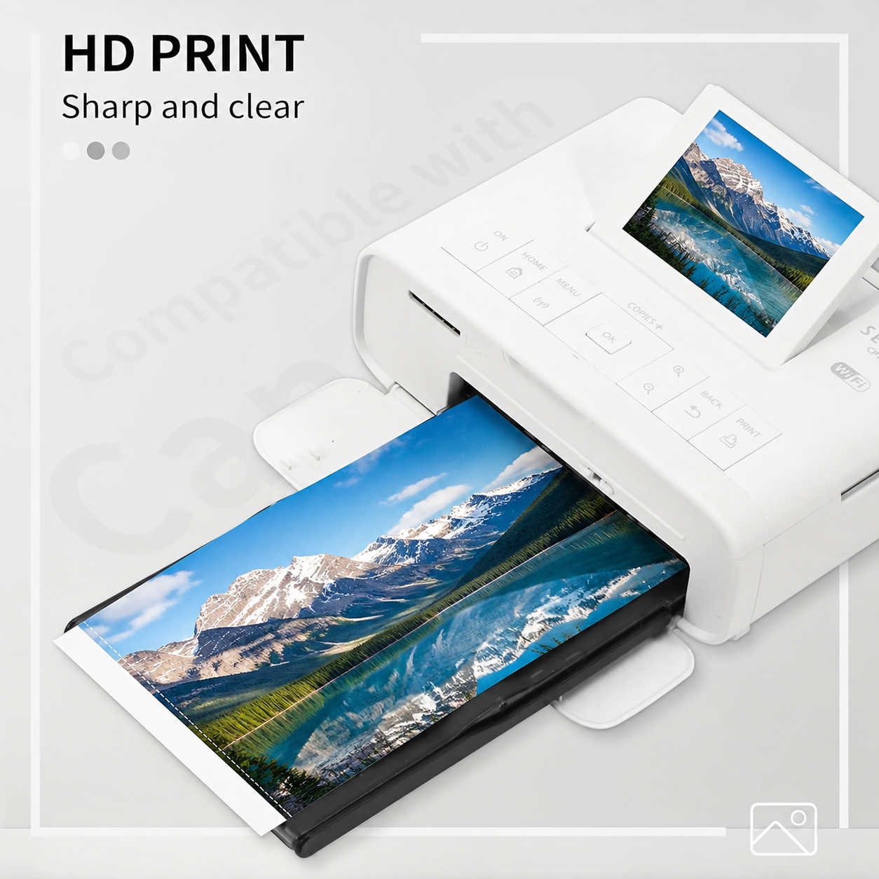 ポータブル鮮やかなカラーインスタントフォトプリンター SELPHY CP インク付き 4 × 6 光沢シート毎日の結婚式赤ちゃんペットの写真に最適