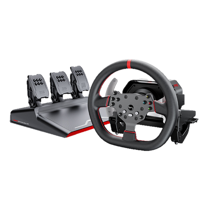 V10PRO ダイレクトドライブゲームステアリングホイール、フォースフィードバックレーシングエミュレータカーシミュレーションドライビング PC