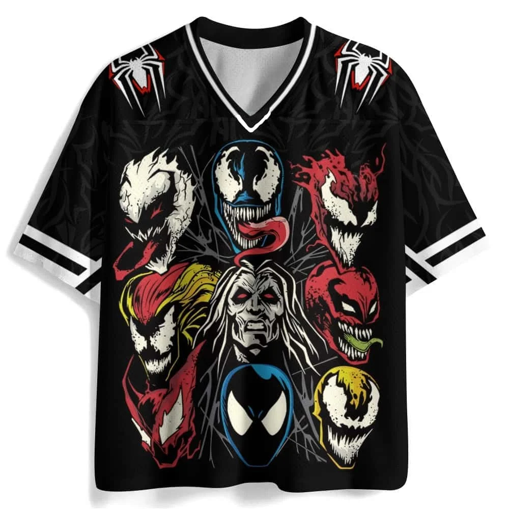 人気の夏スパイダーヒーロー子供大人親子レジャースポーツファッションカップル通気性 V ネックジャージ家族マッチング