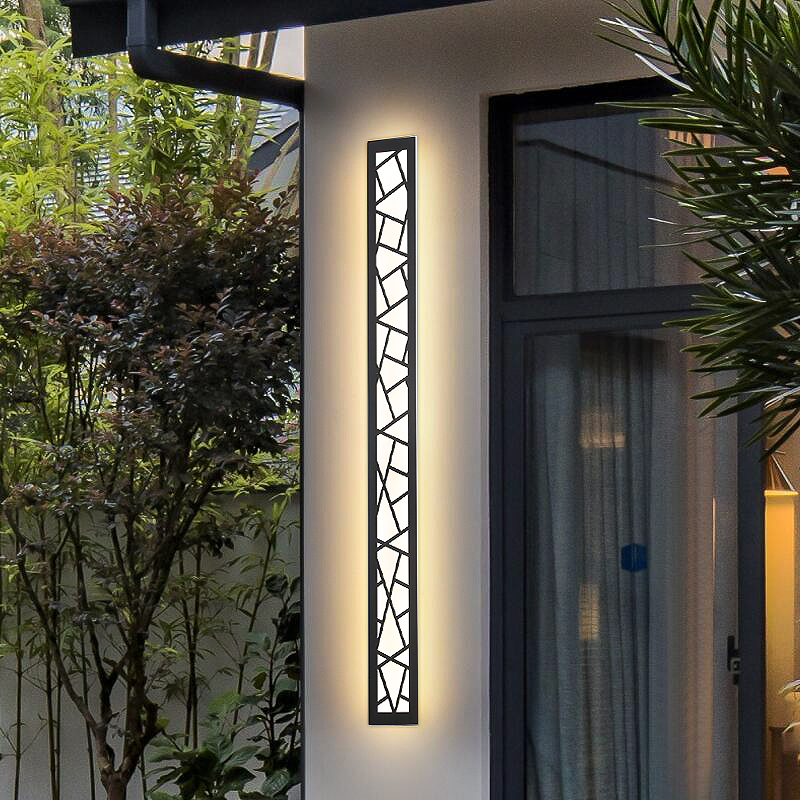 LED ウォールライト防水 IP65 ロングランプ屋外ガーデンヴィラポーチパティオテラスガレージ防錆照明器具 110V 220V