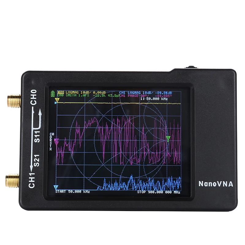 2.8インチ液晶1.5GHz NanoVNA-H HF VHF UHF UVベクトルネットワークアナライザアンテナアナライザNanoVNA SDカードスロット付きスペクトラムアナライザ